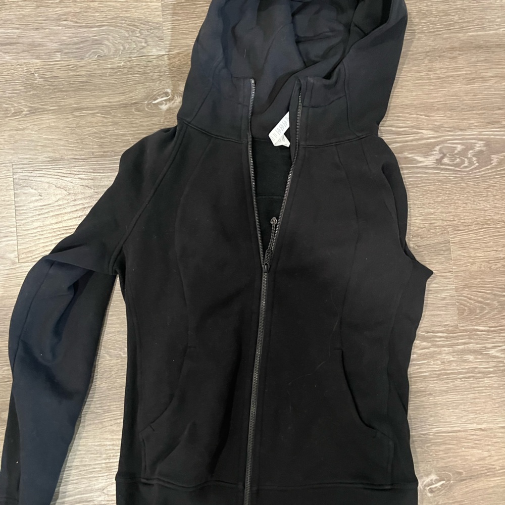 Scuba lululemon Full Zip Black Hoodie